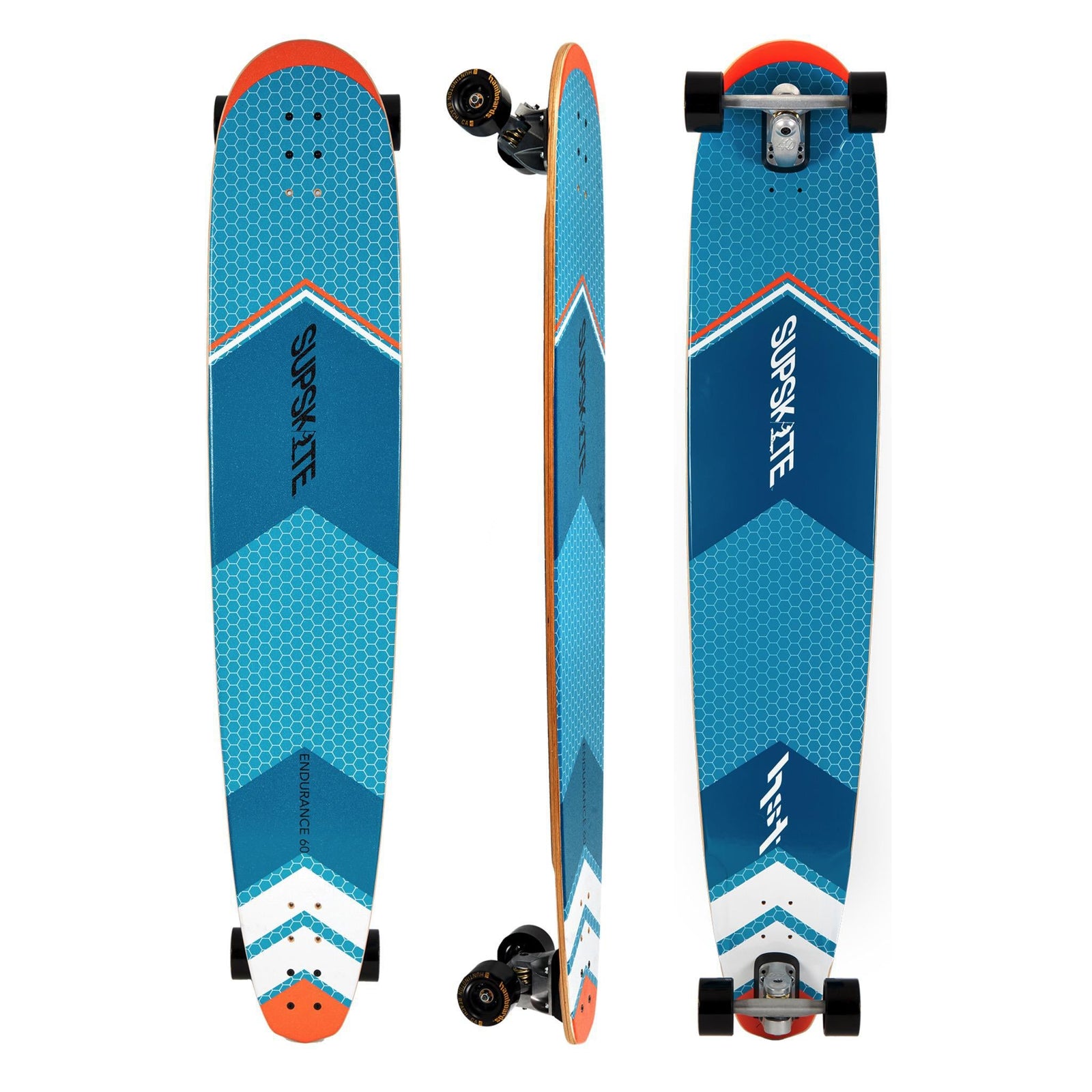 Hamboards SUPSKATE Endurance 60 All Star - top, side and bottom view