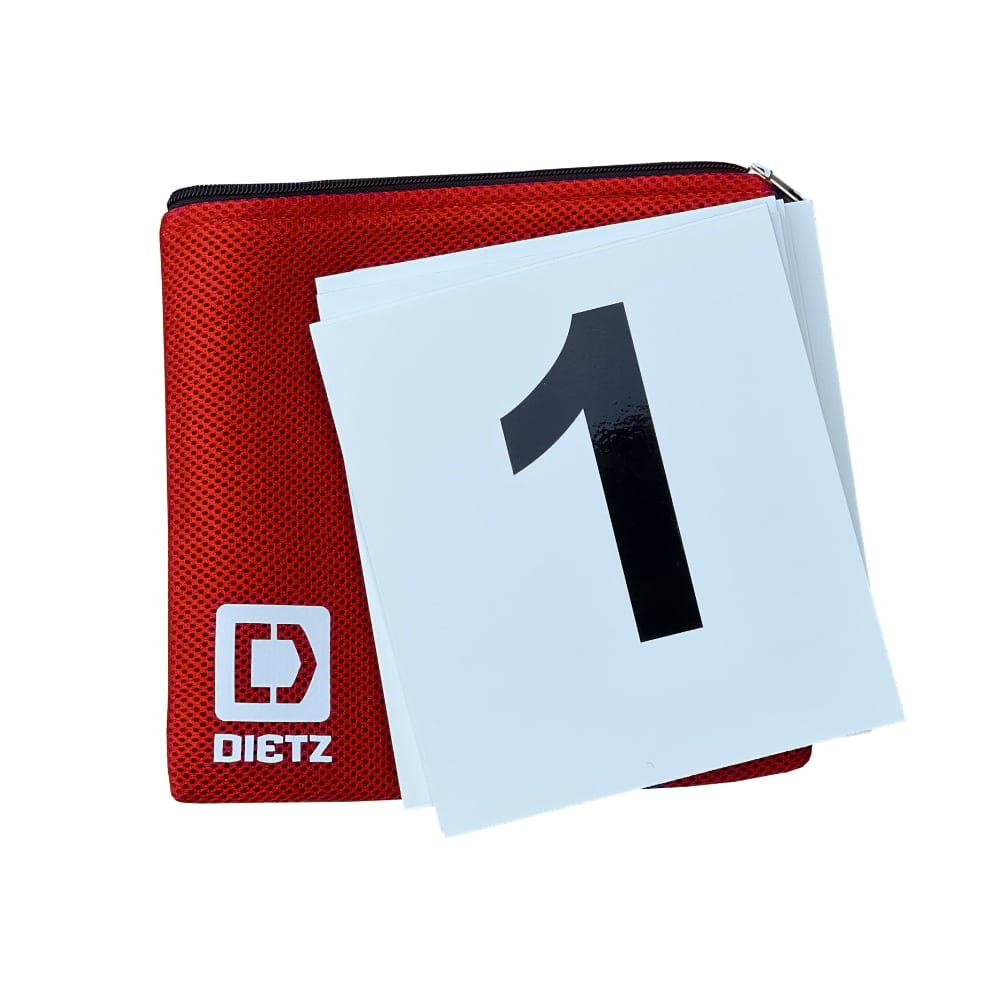 kanot racing nummer set bana 0 - 9