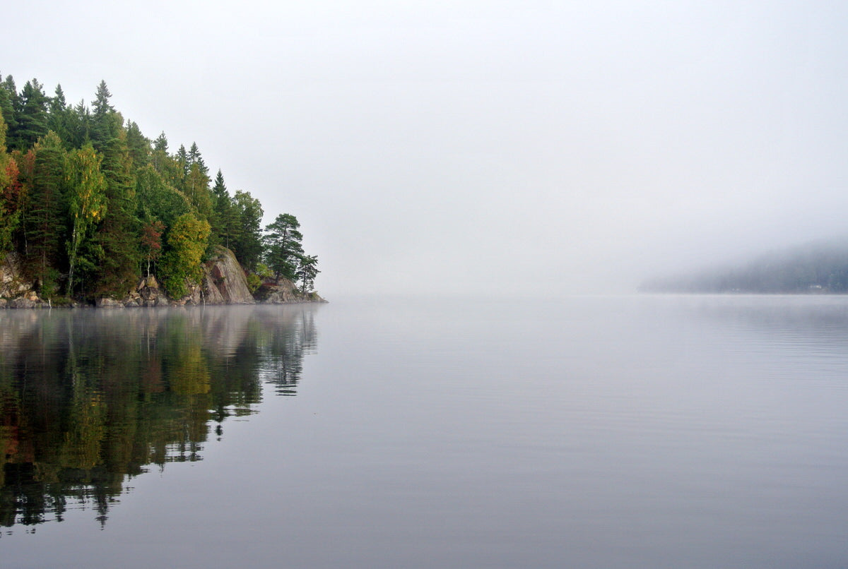 Mystisk stämning på sjön Lelång i Dalsland