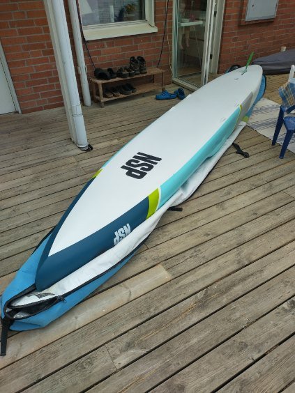NSP Carolina Pro Carbon 14'0 x 23.5 used - side view full board