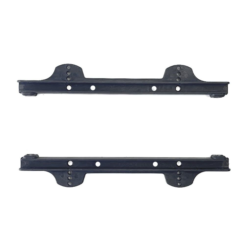Nelo Seat Rails Carbon-Nylon – pair top and bottom detail