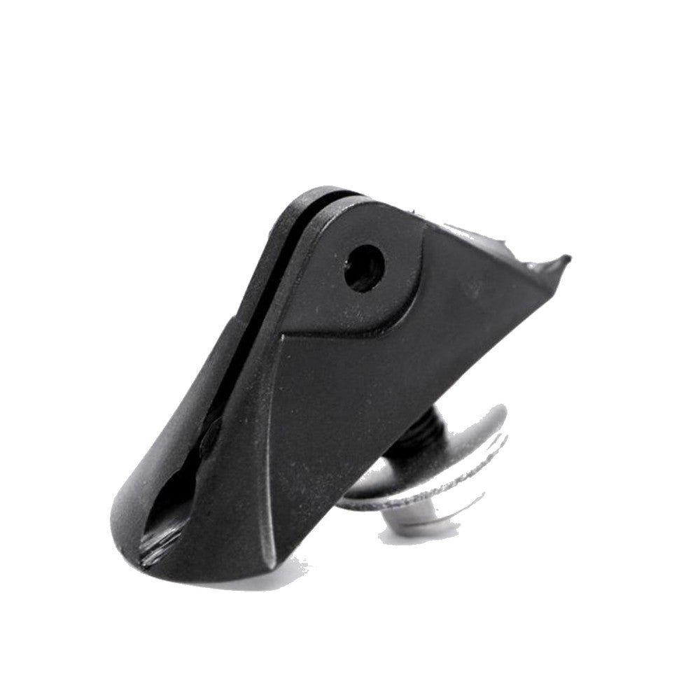 Nelo Number Holder Sete Black - side view with mounting screw