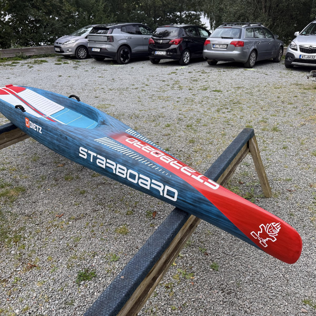 Starboard Sprint Zero 14'0 x 23.5 used - full board side view from nose