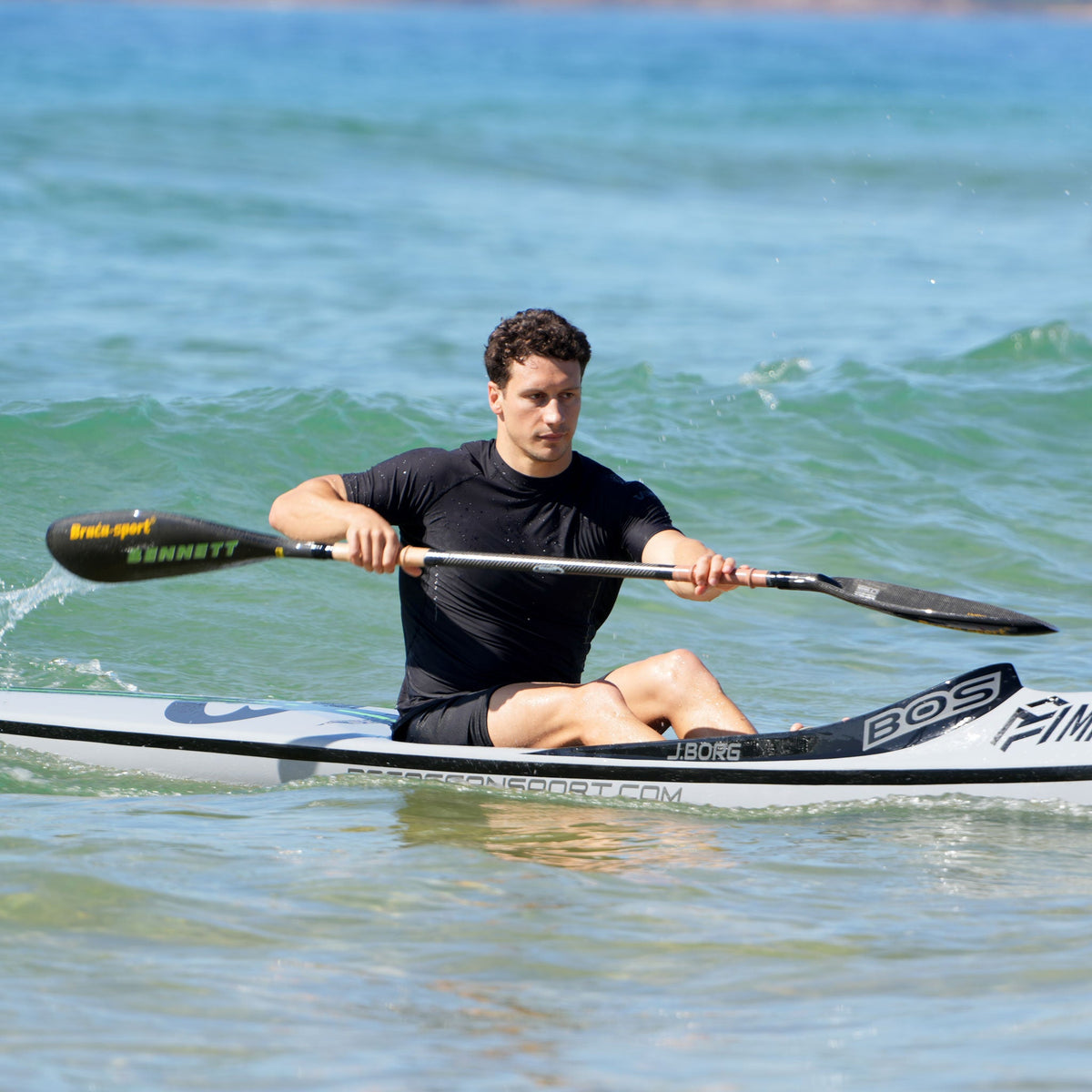 Vaikobi VCOLD Base Layer Short Sleeve Top black paddler on surfski