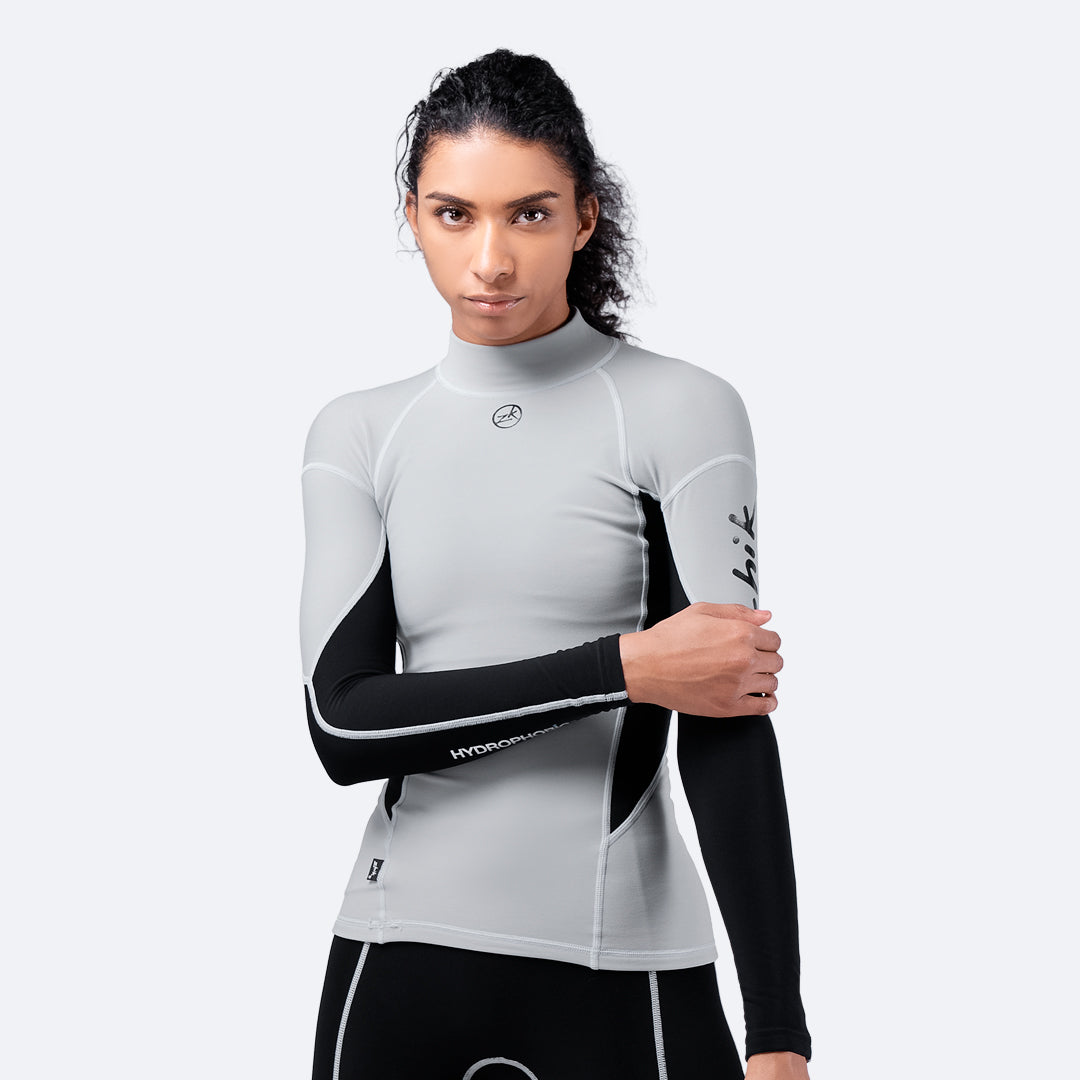 Zhik HydroPhobic Fleece Baselayer Top Black - women front