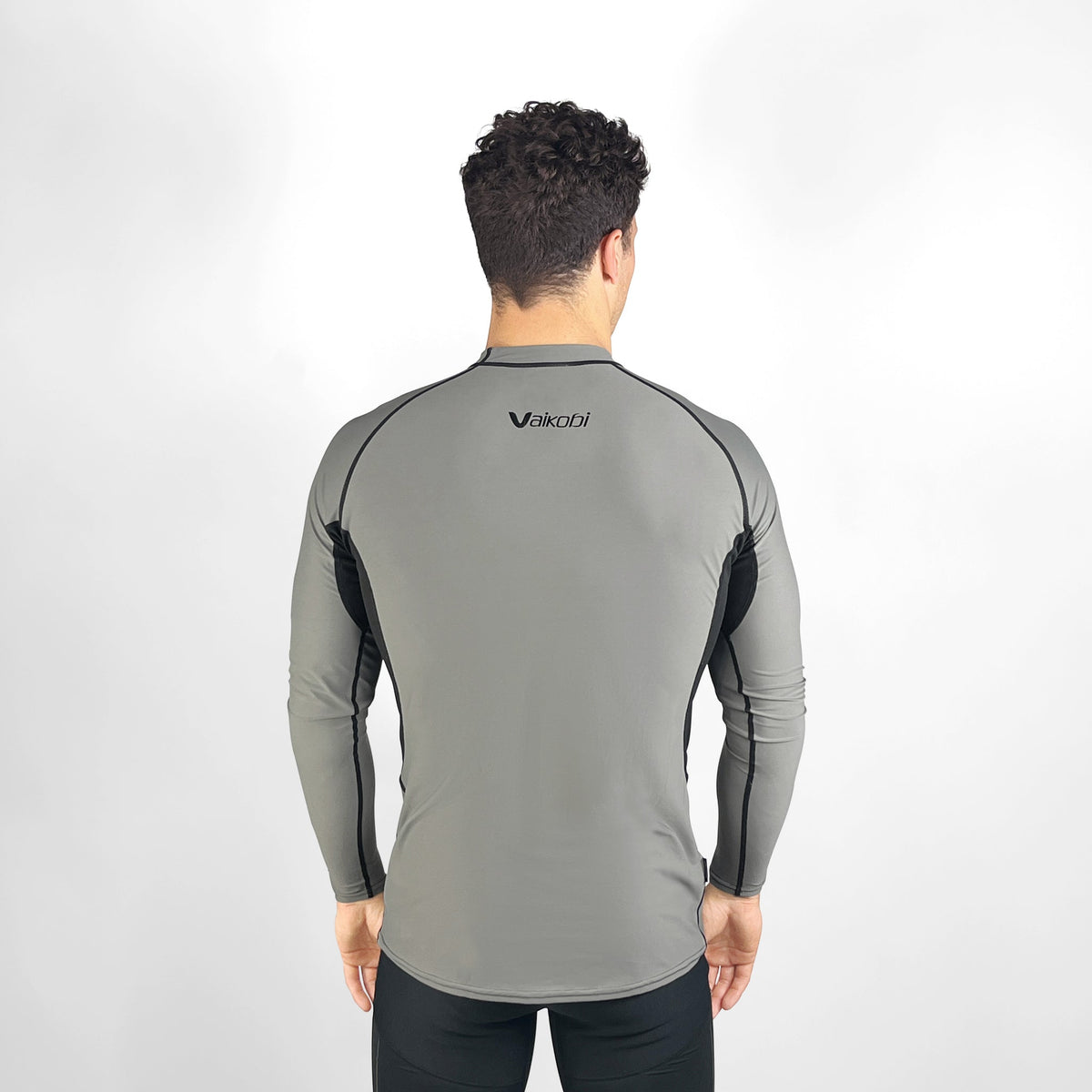 Vaikobi VCOLD Base Layer Long Sleeve Top grey black back