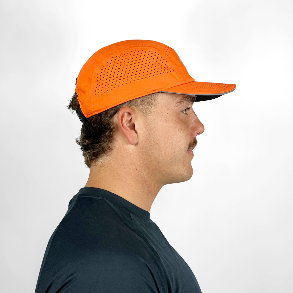 Vaikobi Lightweight Ocean Cap Orange - side profile