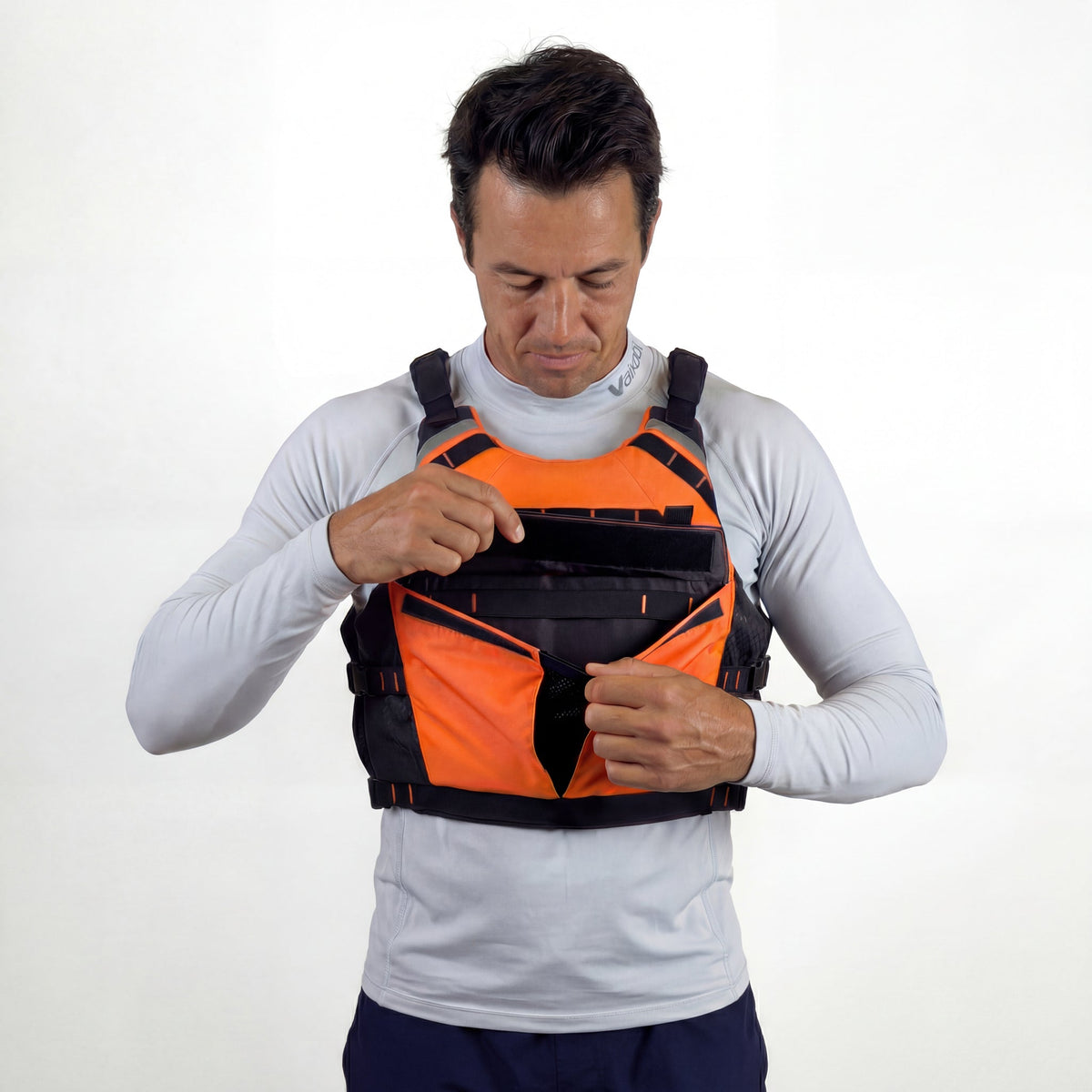 Vaikobi VXP II Race Lifejacket Orange - front pocket detail