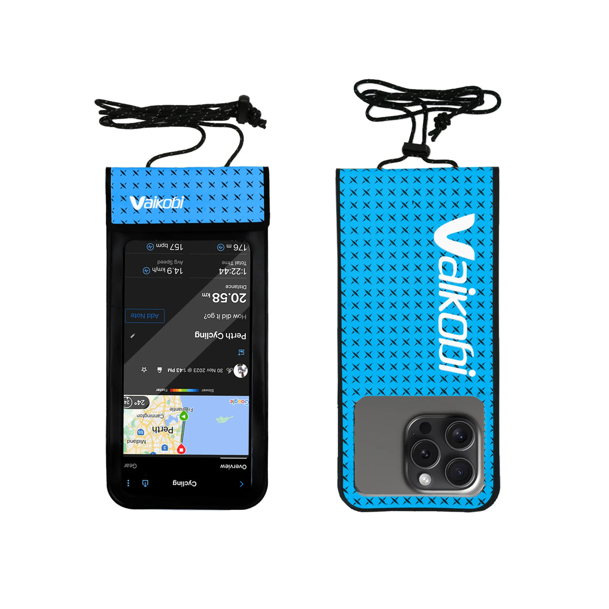 Vaikobi waterproof mobile phone case for iPhone &amp; Android - blue