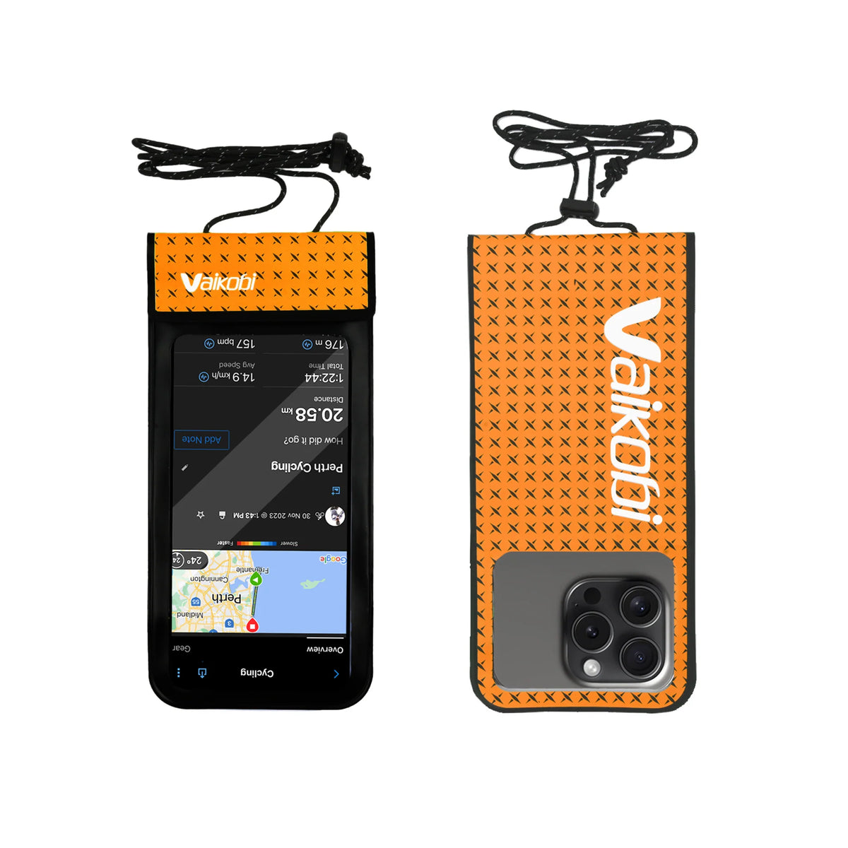 Vaikobi waterproof mobile phone case for iPhone &amp; Android - orange