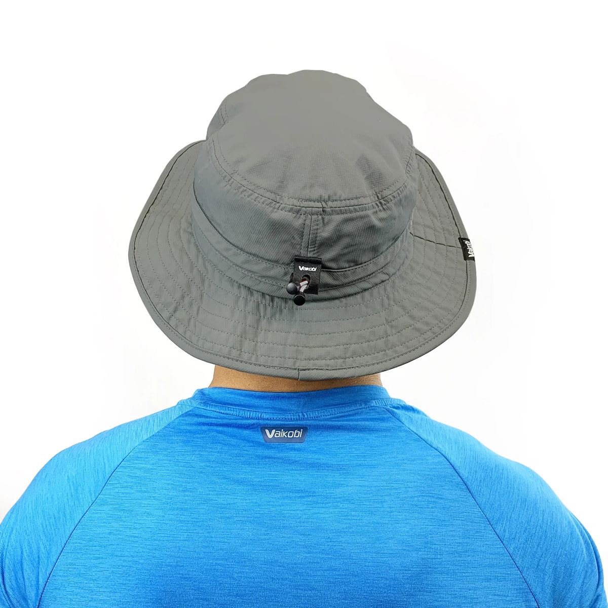 Back view of Vaikobi UV Ocean Surf Hat in charcoal