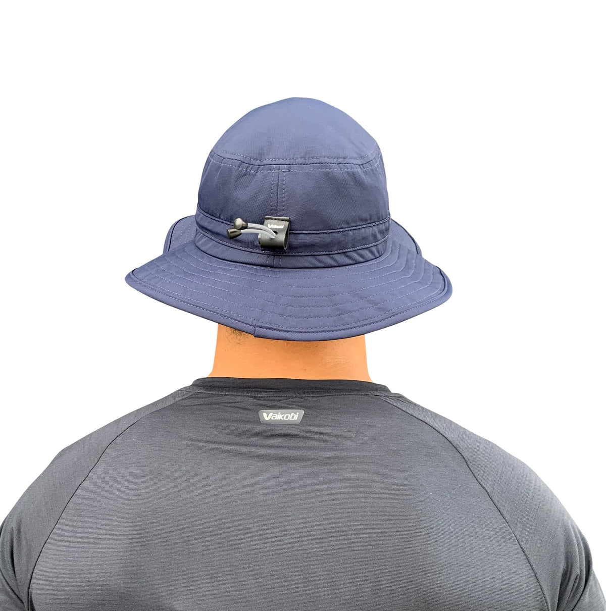Back view of Vaikobi UV Ocean Surf Hat in navy