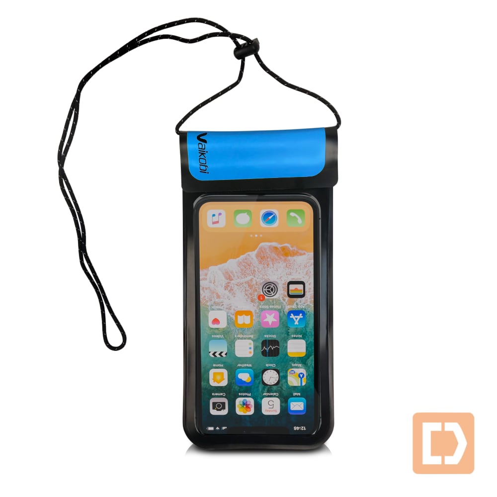 Vaikobi Waterproof Phone case front blue