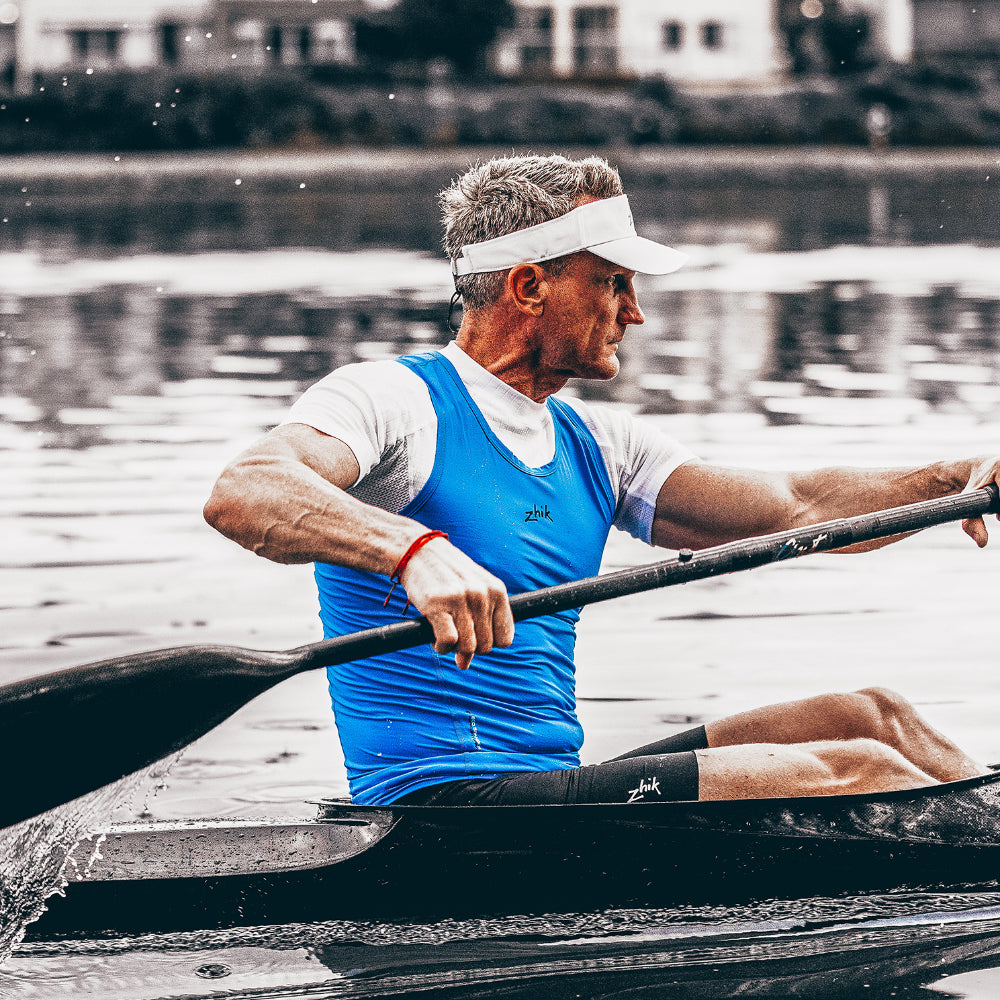 Zhik Active Base Layer Top Men White - on model