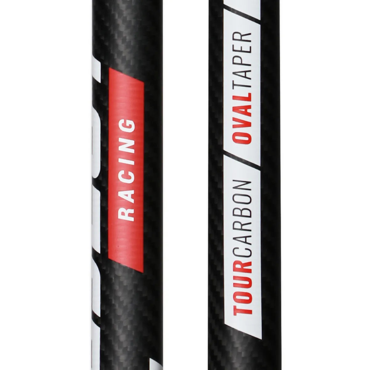 Black Project TourCarbon shaft close-up, OvalTaper design