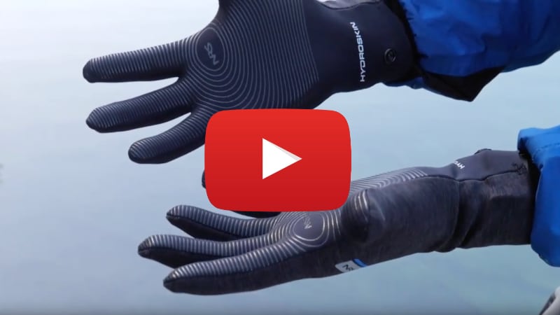 NRS Men's HydroSkin Gloves - neoprene paddling gloves