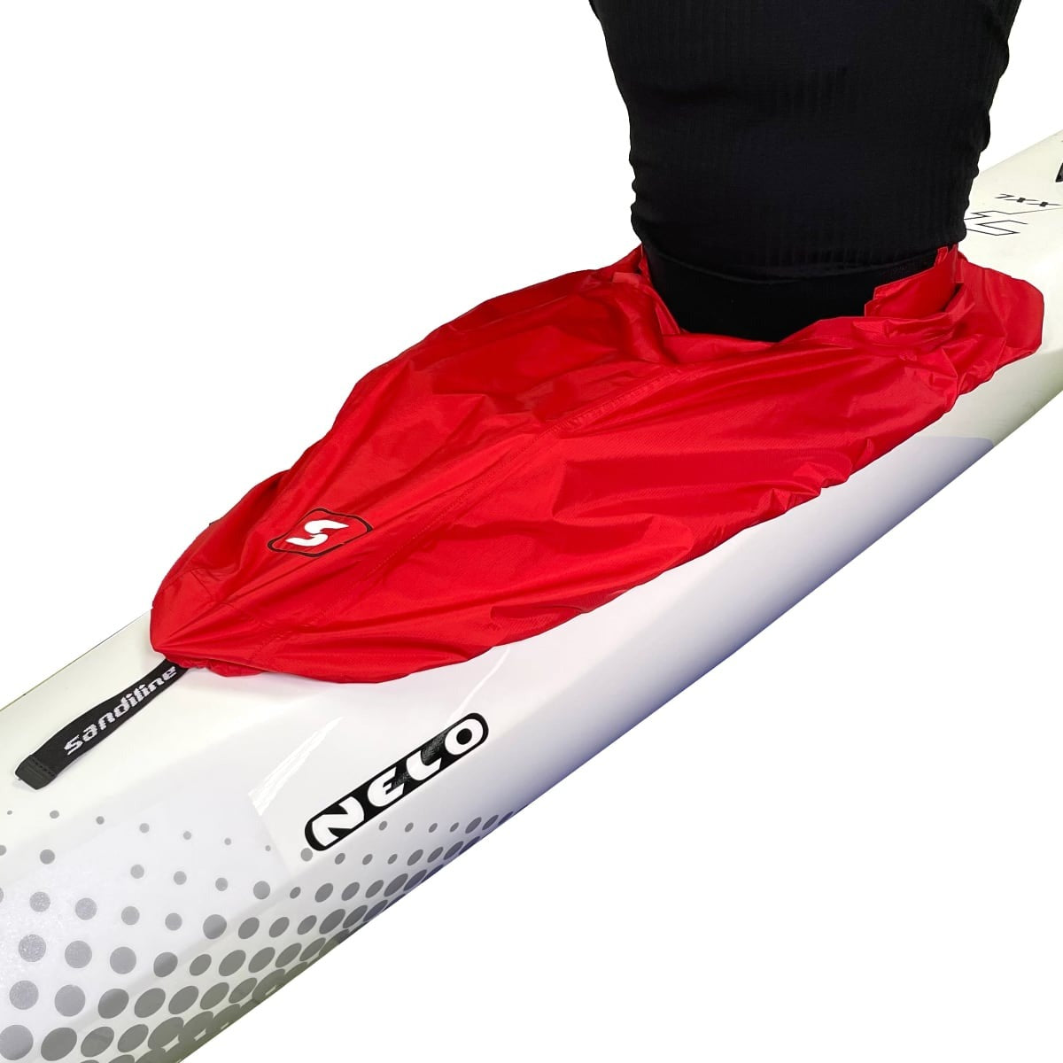 Sandiline canoe racing sprayskirt extra light red