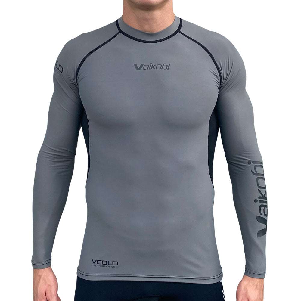 Vaikobi V Cold Baselayer grey black - front