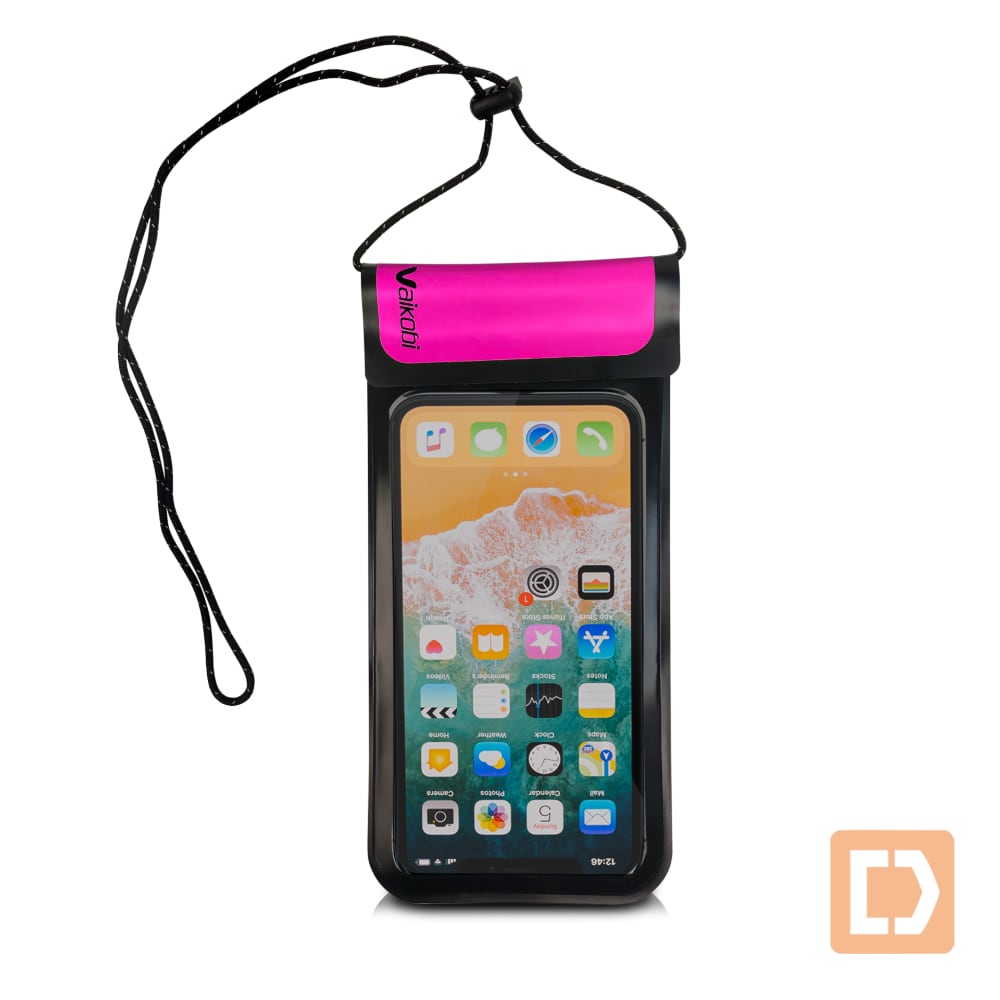 Vaikobi Waterproof Phone case front and back pink