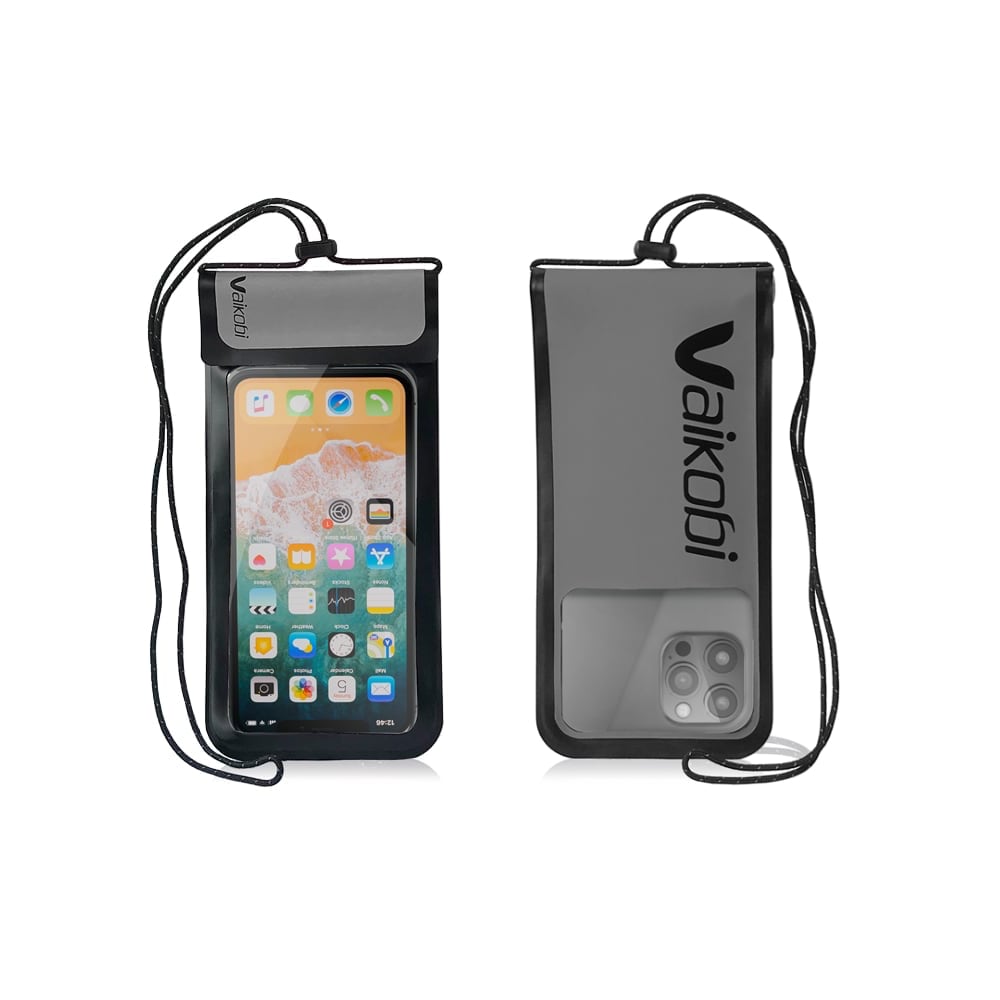 Vaikobi Waterproof Phone case front and back grey