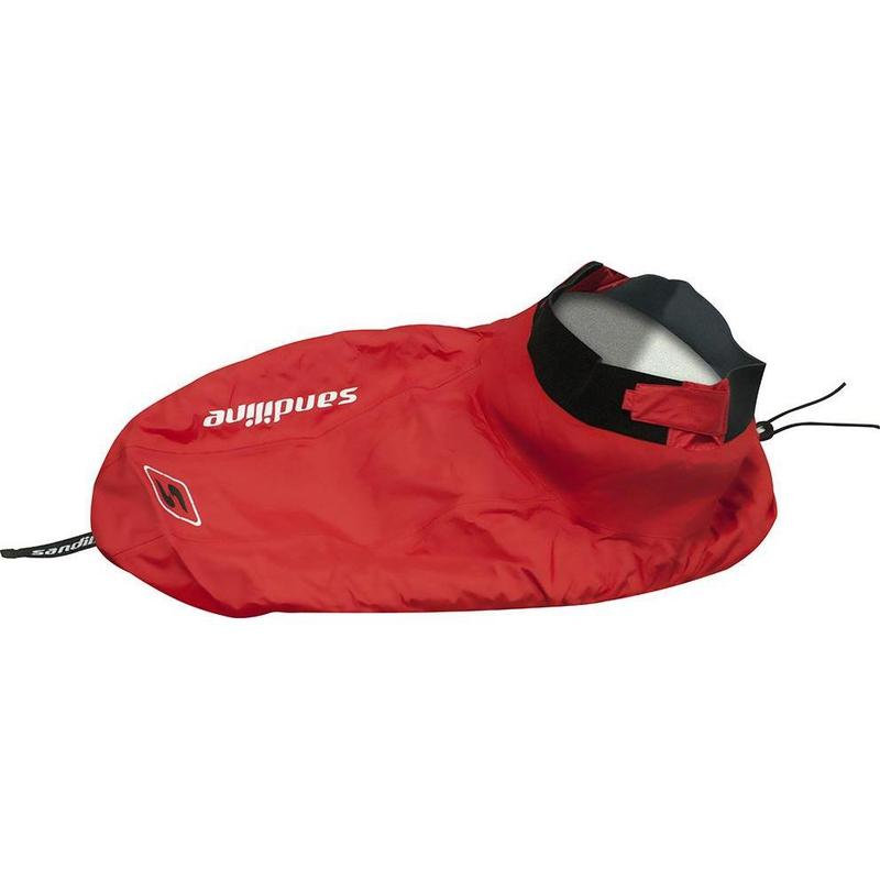 Sandiline racing sprayskirt with neoprene waist red